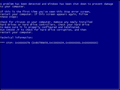 Намоиши хато Скриншот ошибки