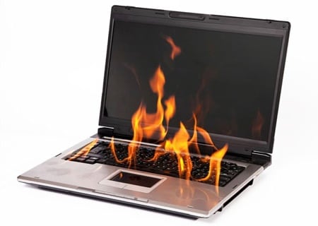 Баландшавии ҳарорати лавҳа Повышение температуры ноутбука