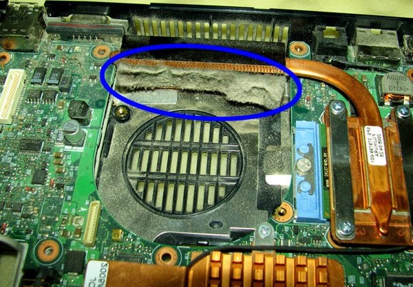 Шустани хунук Пыль в кулере