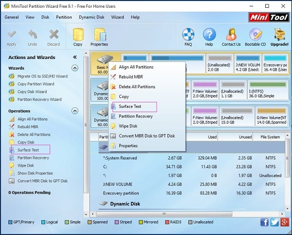 Минтақаи Уқёнуси Ҳушманд Ошибка MiniTool Partition Wizard