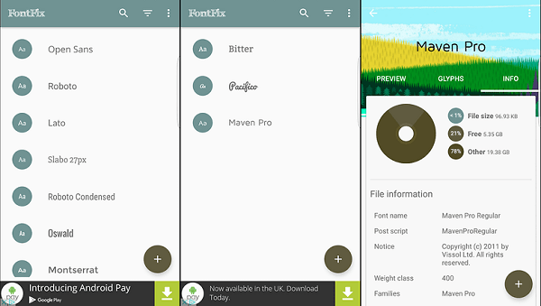 Барои тағйир додани font, хусусияти "FontFix" истифода баред Используйте возможности "FontFix" для смены шрифта