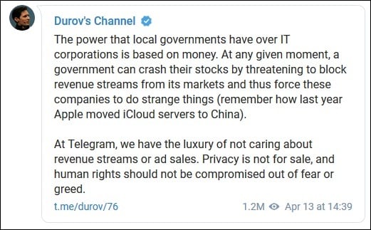 Мониторинги Дуров Дуров Конфиденциальность